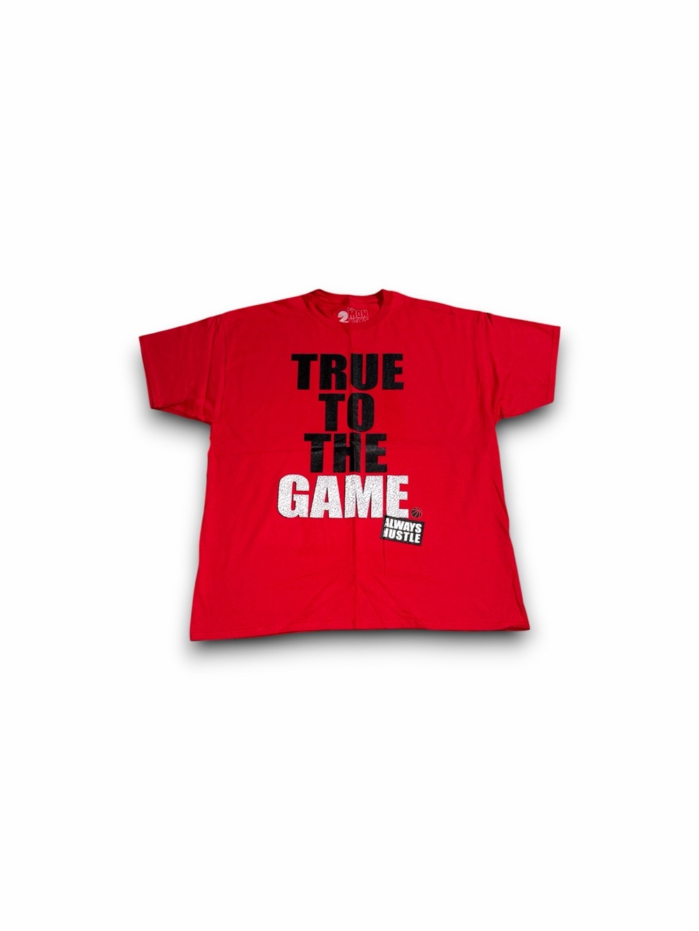 Vintage 2 monkeys true to the game always hustle t-shirt red men’s 2XL